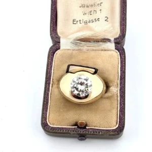 Пръстен Солитер жълто злато и диамант 2,50 ct