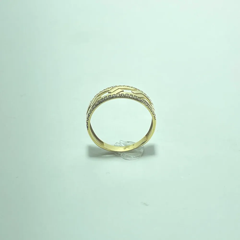 Тънък пръстен от жълто злато 18 карата 2,50 г