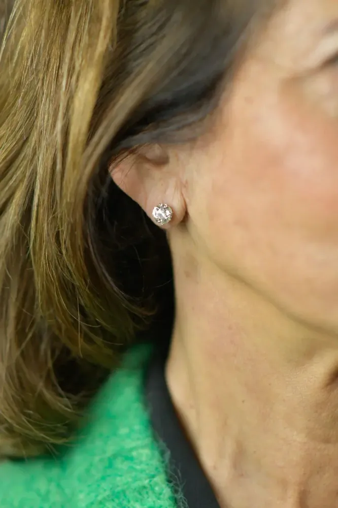 3,37 ct стари диамантени обеци