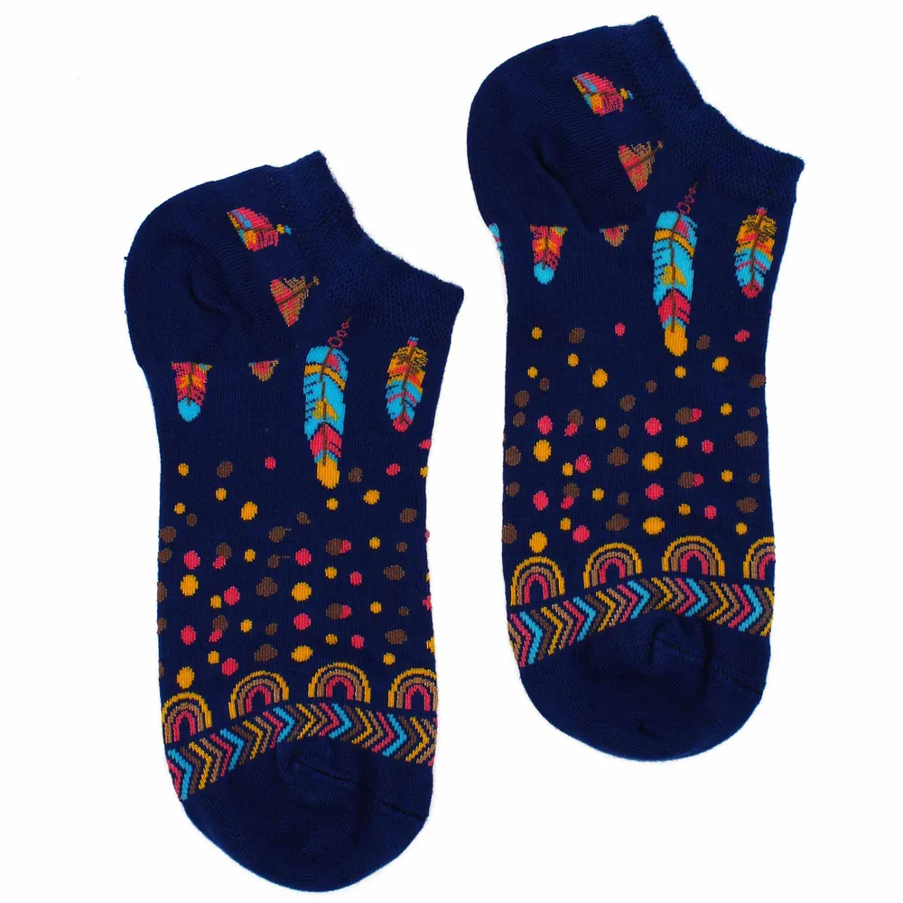 Къси чорапи S/M 3.5-6.5 Индийски пера
