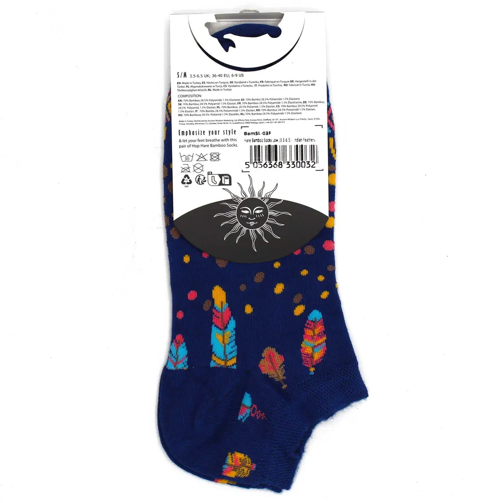 Къси чорапи S/M 3.5-6.5 Индийски пера