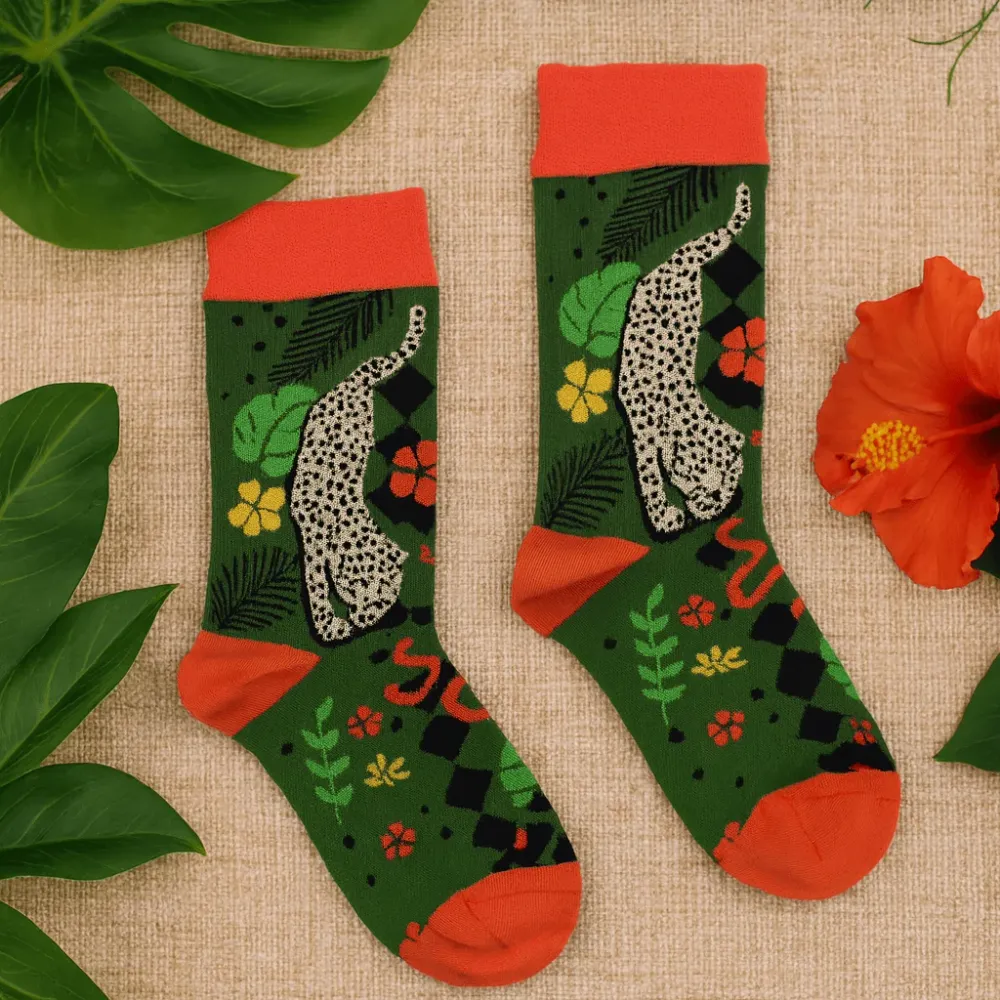 Бамбукови чорапи S/M Бали джунгла