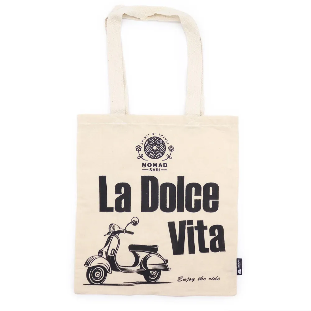 Основна торба тип „тоте“ Натурална 4oz – La Dolce Vita