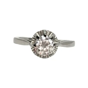 Солитер - Пръстен от Платина 950 и диамант 0,85 ct