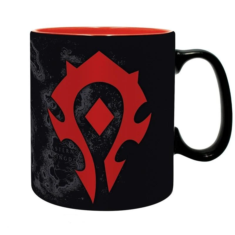 Чаша ABYSTYLE WORLD WARCRAFT - Horde, 460 ml, Черен
