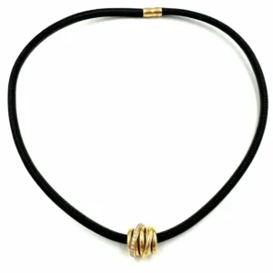 ДЕ ГРИСОГОНО. Колие/гривна Allegra 18K розово злато и диаманти