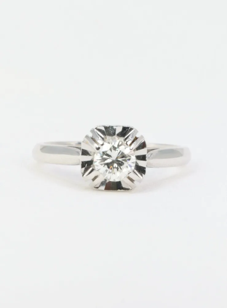 Пръстен Солитер Art Deco Диамант 0.50ct
