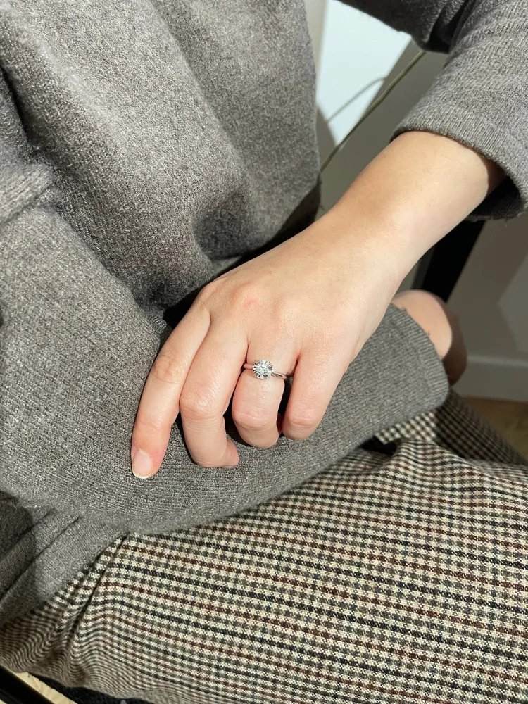 Пръстен Солитер Art Deco Диамант 0.50ct