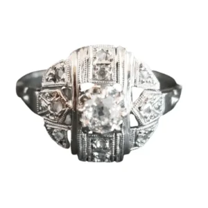Пръстен Art Deco Диаманти