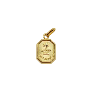 AUGIS - Златен любовен медальон "Повече от вчера - повече от утре" - L'Exclusive