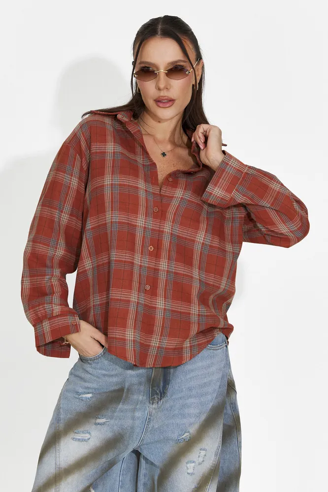 Спортна туника в цвят тухлена червено за дами от Barcely Bogas