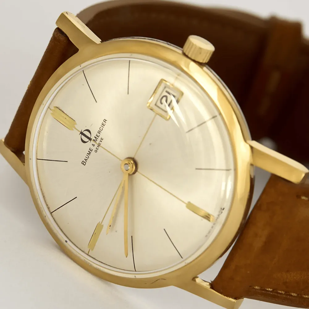 Baume et Mercier - Eterna Matic - Часовник от стомана с позлата с кръгъл корпус и автоматичен механизъм