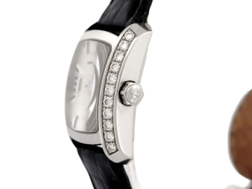 Baume et Mercier Hampton - Дамски кварцов часовник от стомана и диаманти 26 мм