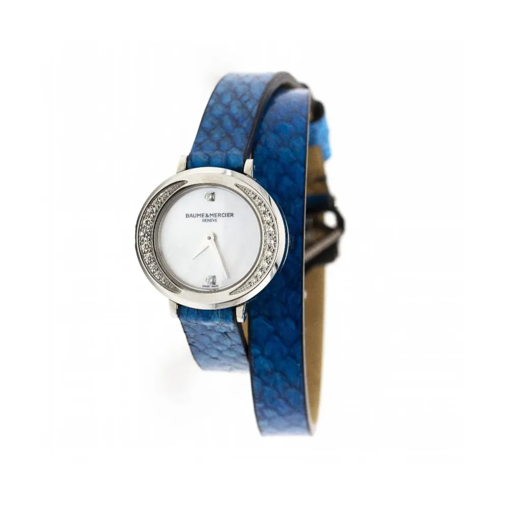 Baume & Mercier Promesse - Дамски часовник от неръждаема стомана и диаманти