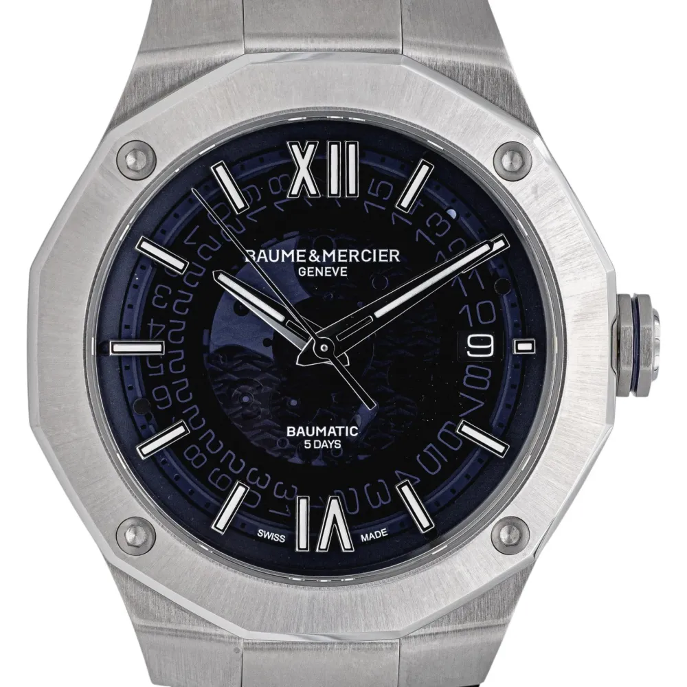 Baume & Mercier часовник Riviera от стомана