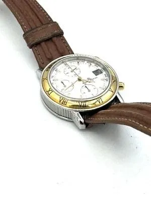 Baume & Mercier Transpacific - Хронограф часовник от 18-каратово жълто злато и стомана