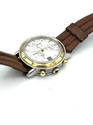 Baume & Mercier Transpacific - Хронограф часовник от 18-каратово жълто злато и стомана