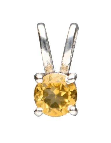 Висулка цитрин 1 см, камък на ноември, birthstone