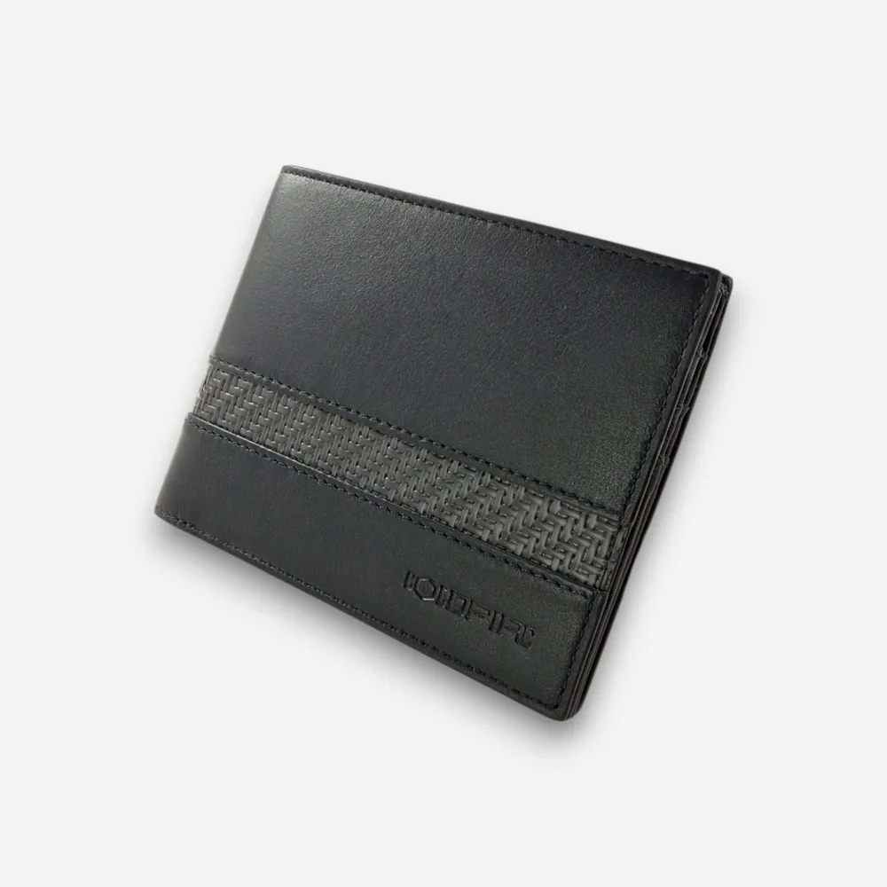 BladeX Slim – Тънък мъжки Портфейл, RFID (Black Edge)