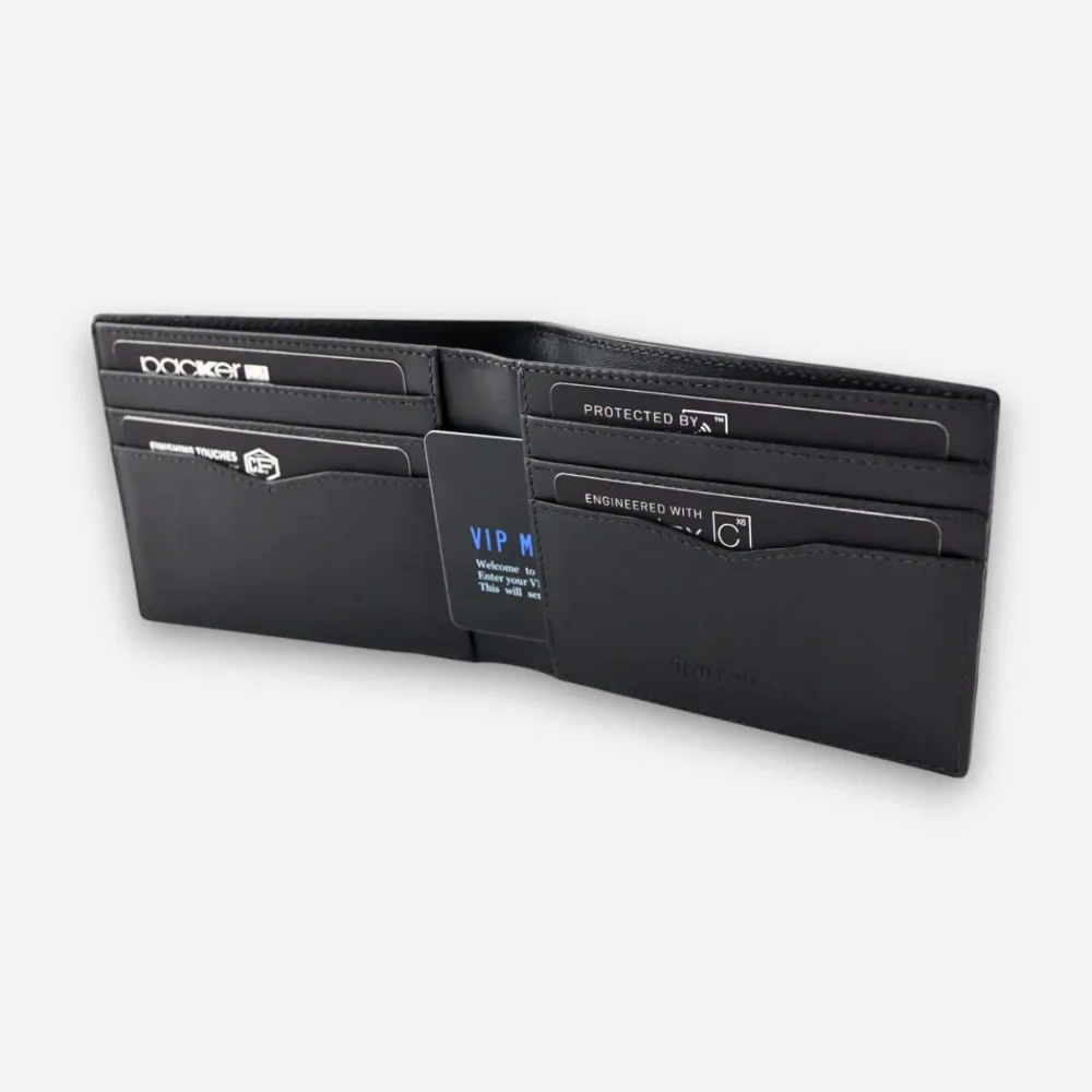 BladeX Slim – Тънък мъжки Портфейл, RFID (Black Edge)