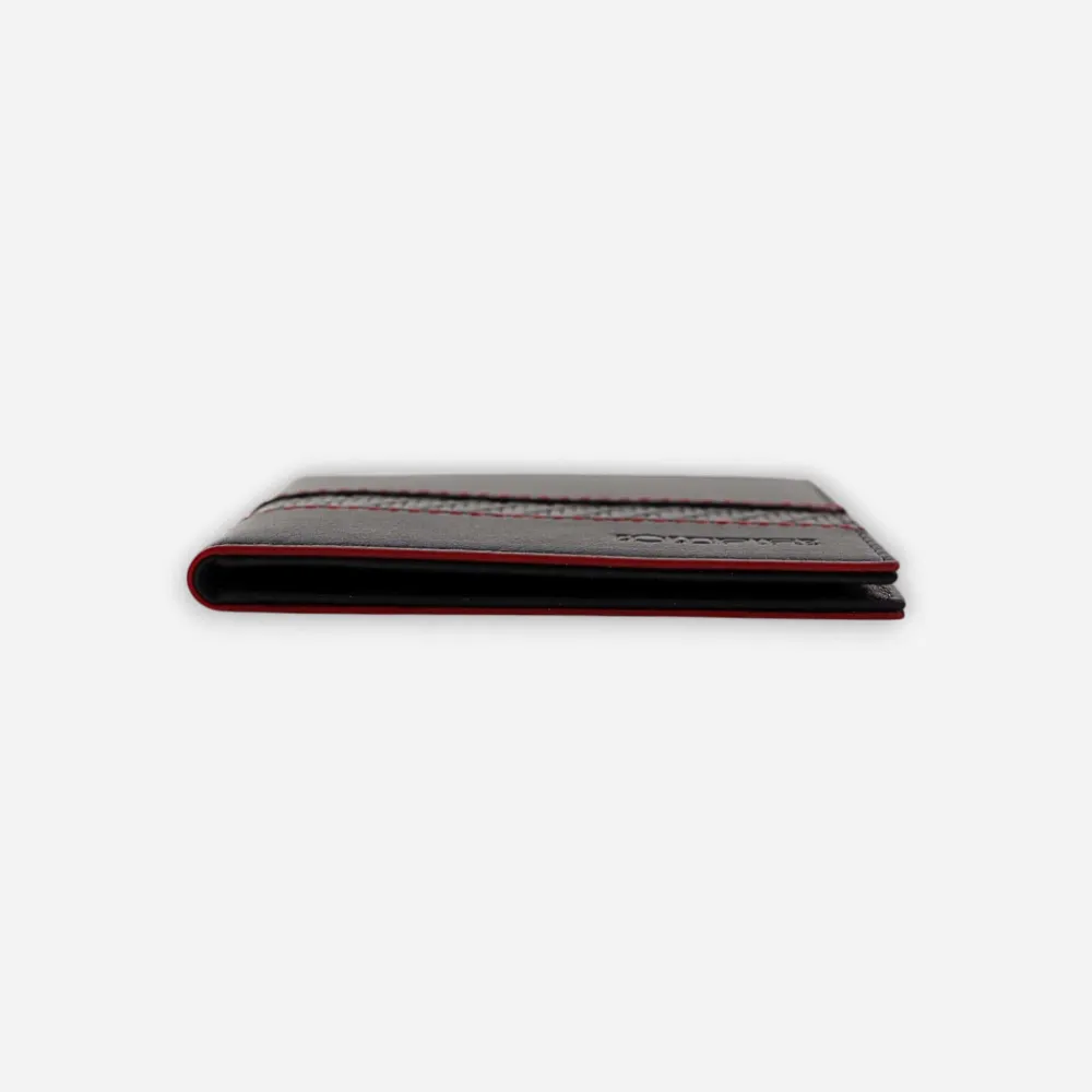 BladeX Slim – Тънък мъжки Портфейл, RFID (Red Edge)