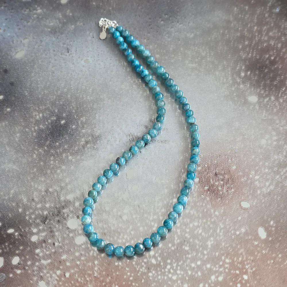 Колие апатит Blue Whisper #264