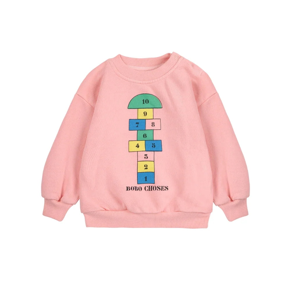 Bobo Choses Детски суитшърт Hopscotch Pink