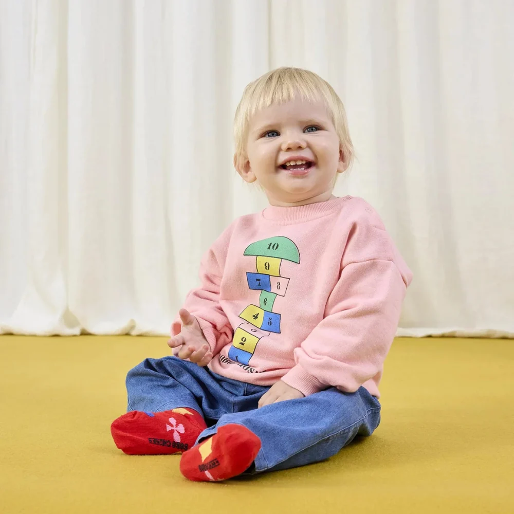 Bobo Choses Детски суитшърт Hopscotch Pink