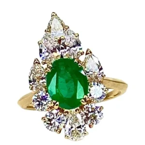 Пръстен Boucheron Изумрудени диаманти