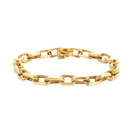 Boucheron - Рядка винтидж двуцветна гривна