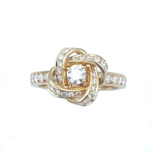 Пръстен Boucheron Божур Розово злато и диаманти