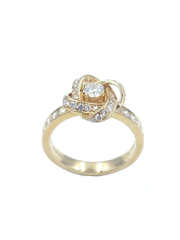 Пръстен Boucheron Божур Розово злато и диаманти