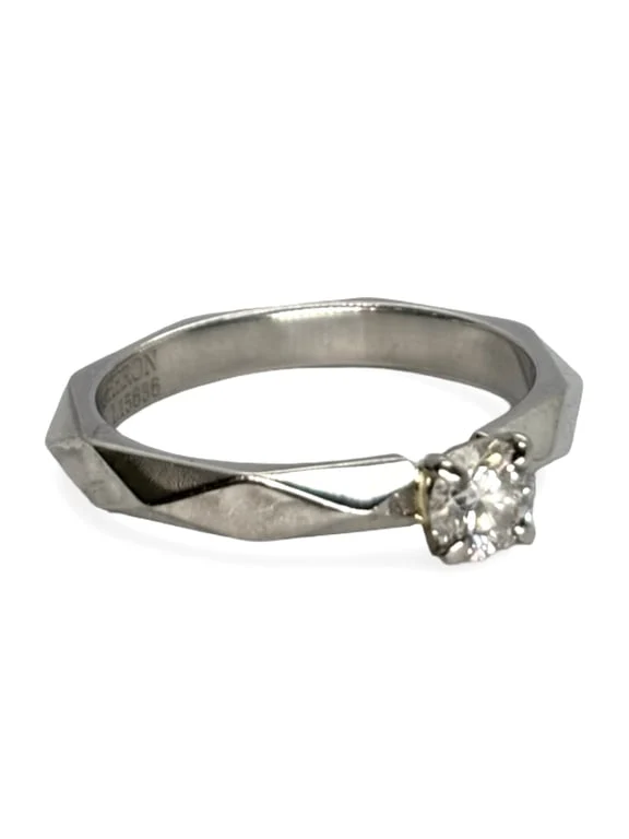 Boucheron - Пръстен Солитер от Платина 950 и диамант 0,30 ct