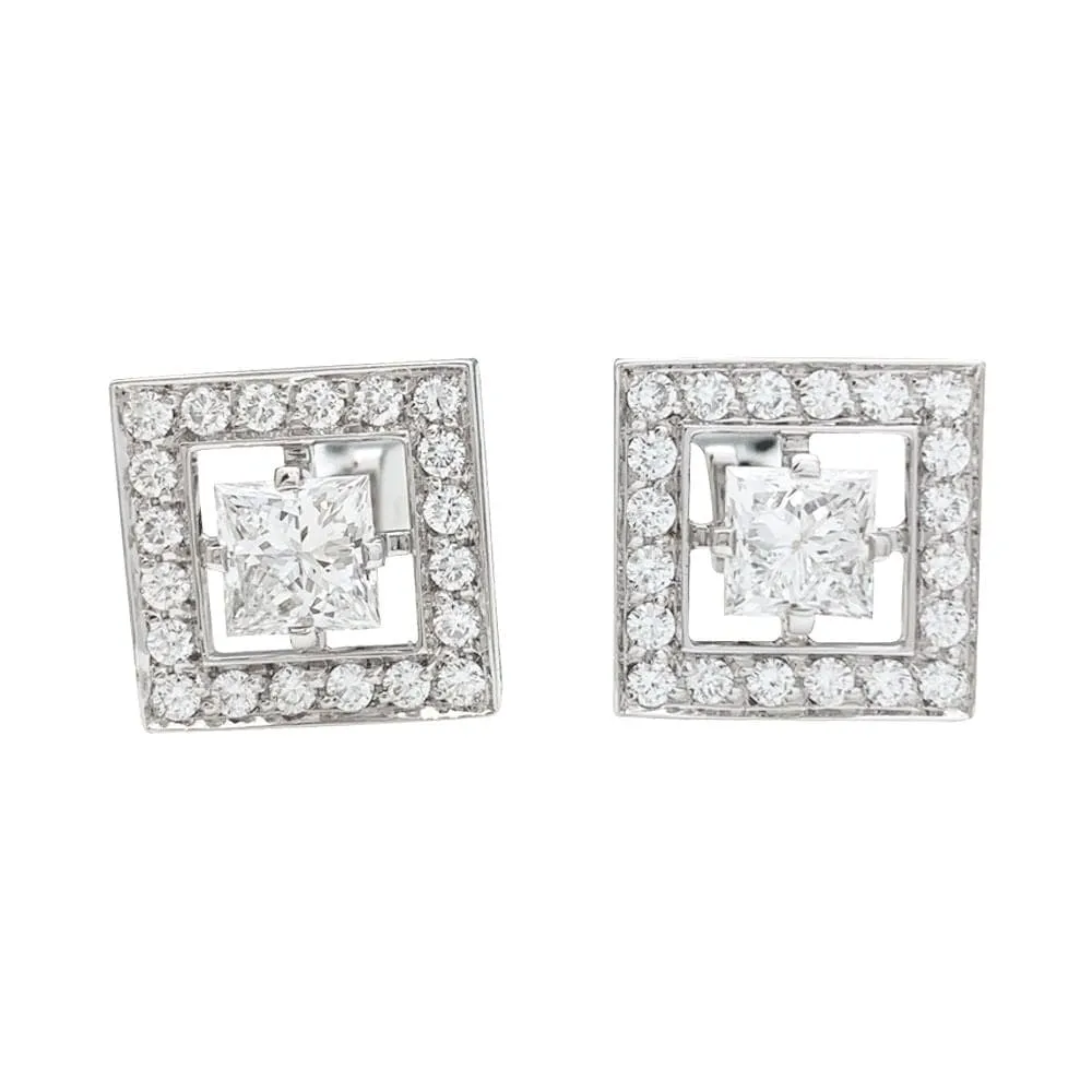 Ръкавели Boucheron, "Ava“, бяло злато и диаманти.