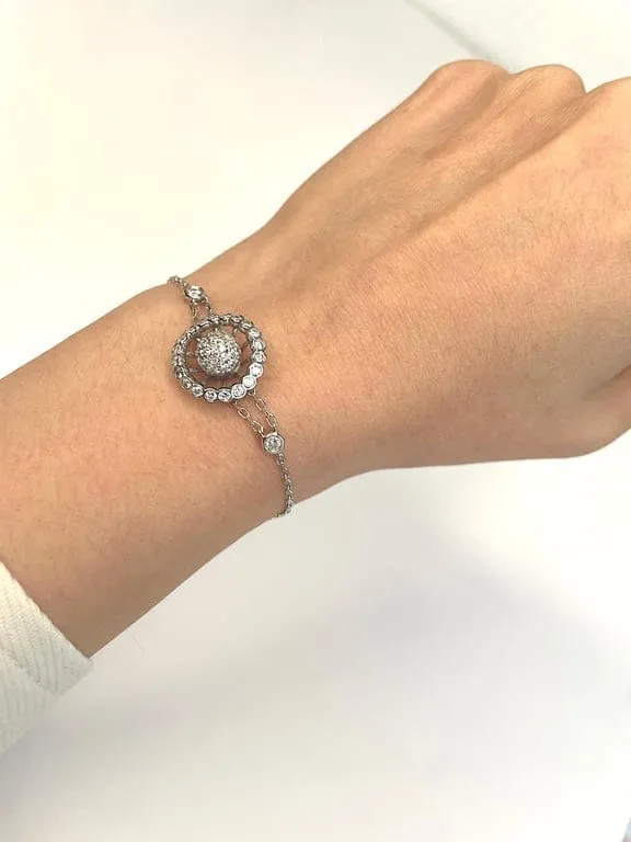 Boucheron Ma Jolie - Гривна от 18K бяло злато и диаманти