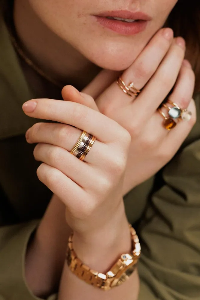 Boucheron Пръстен Quatre Розово злато, Жълто злато, Бяло злато
