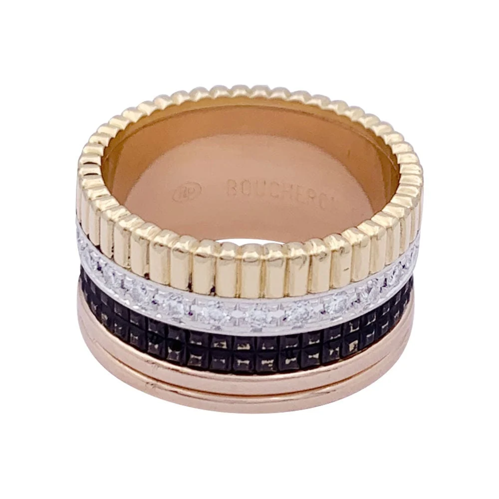Пръстен Boucheron, "Quatre Classic Large", три златни и диаманти