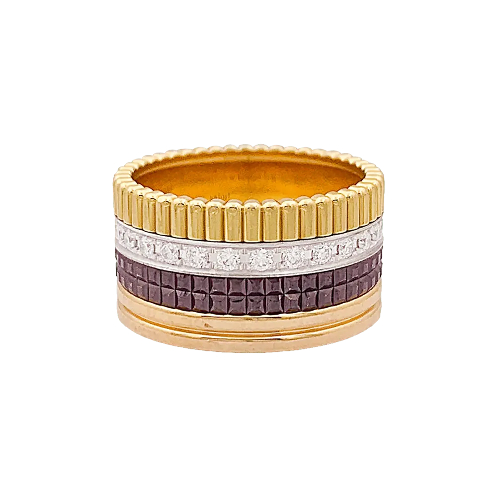 Пръстен Boucheron, "Quatre Classic Large", три златни и диаманти