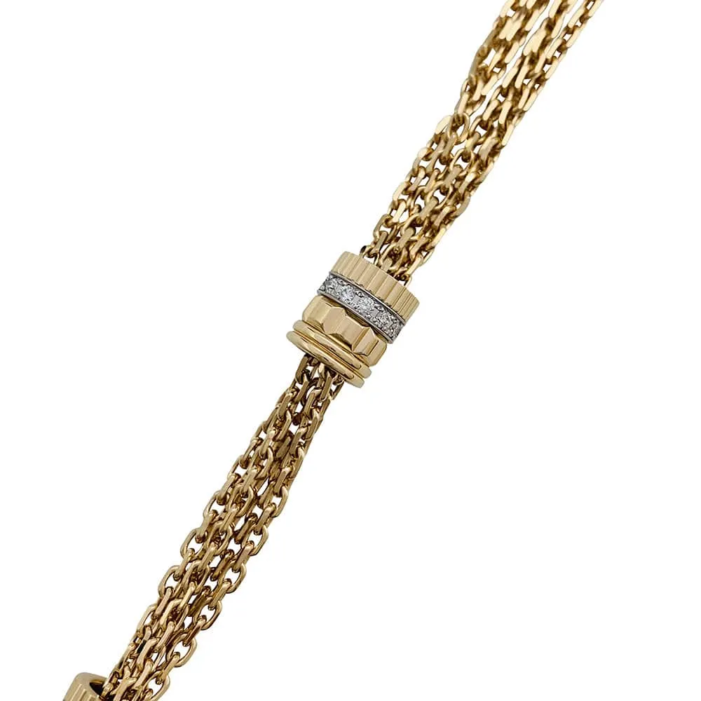 Колие Boucheron, "Quatre Radiant“, в жълто злато и диаманти.