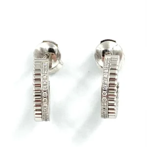 Boucheron. Колекция Quatre Radiant Edition, обеци с халки от бяло злато и диаманти