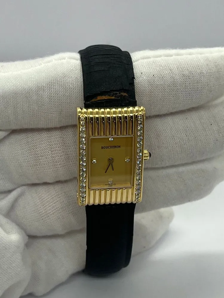 Boucheron Малко жълто злато и диаманти Reflet