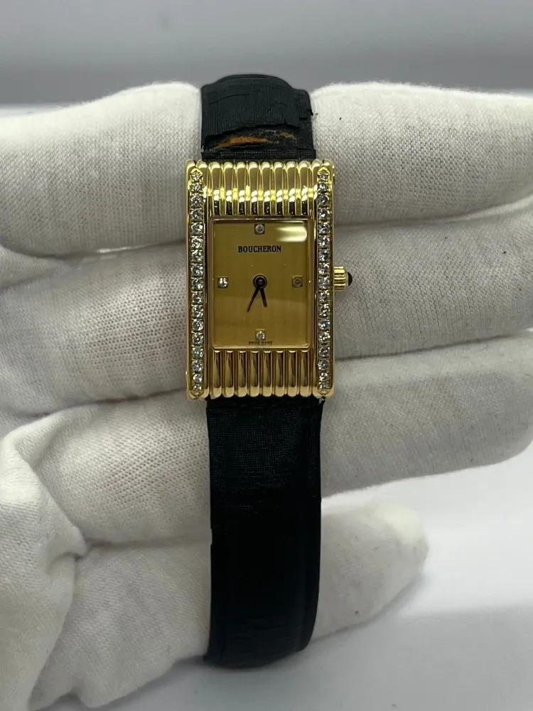 Boucheron Малко жълто злато и диаманти Reflet