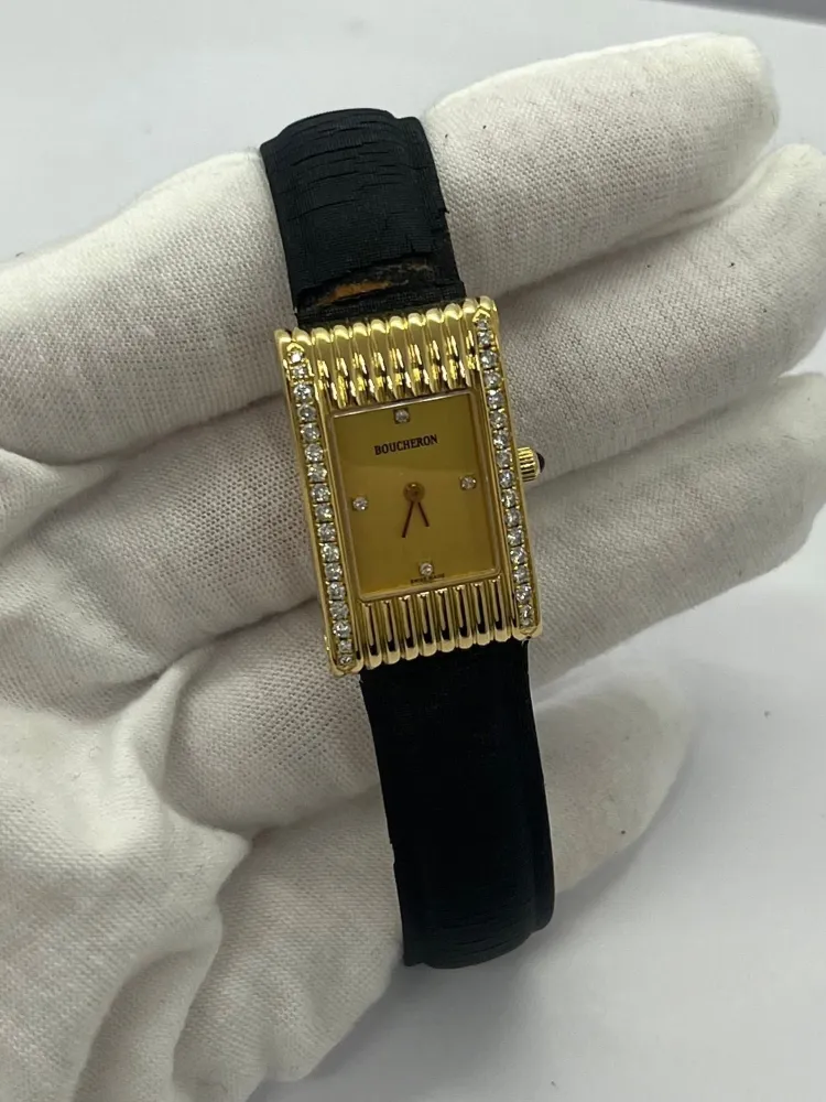 Boucheron Малко жълто злато и диаманти Reflet