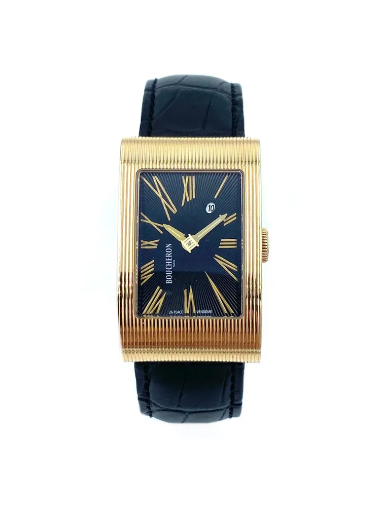 Boucheron. Голям часовник от розово злато Reflet