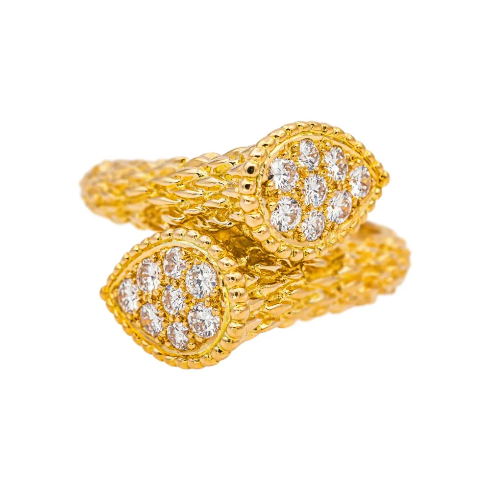 Boucheron Пръстен Toi & Moi Serpent bohème Жълто злато Диамант