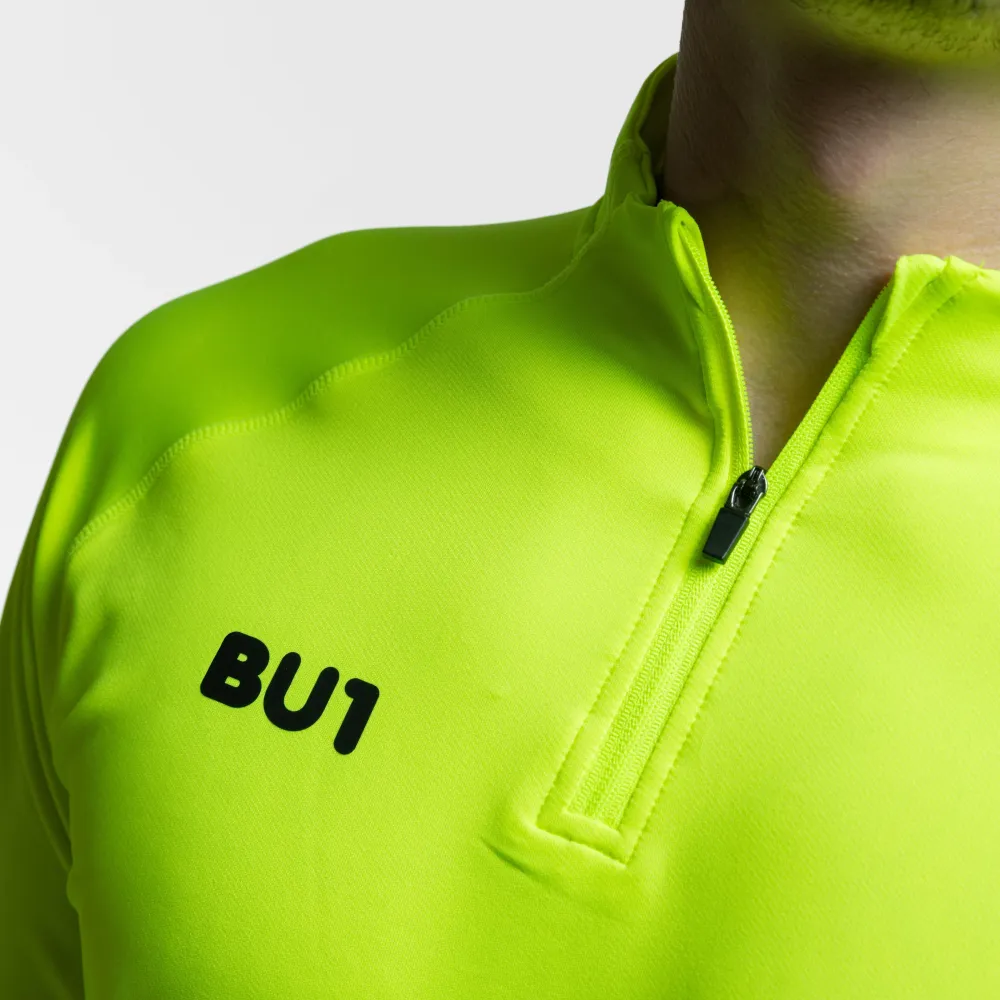 BU1 спортен суичър 22 неоново жълт