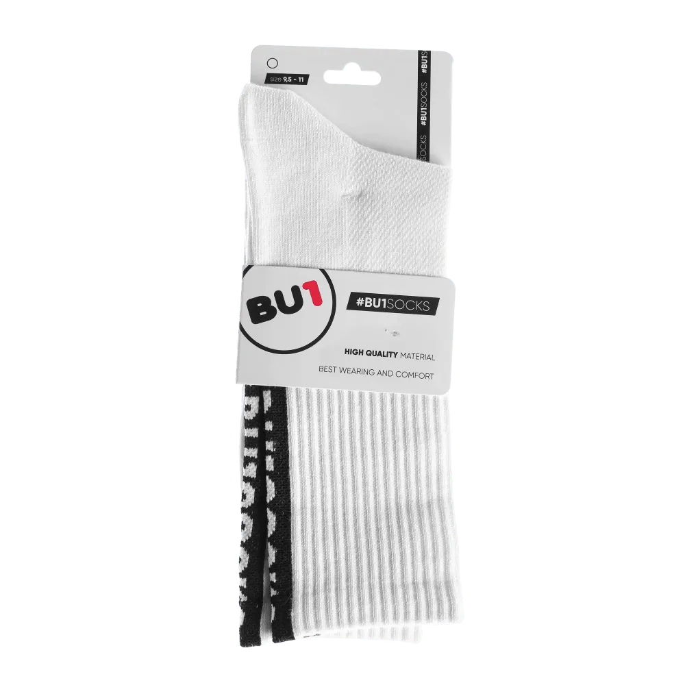 BU1 спортни чорапи бели