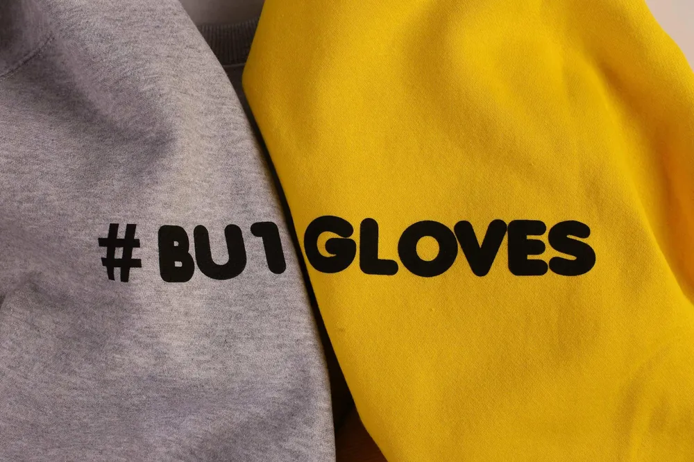 BU1 суитшърт сив #BU1GLOVES