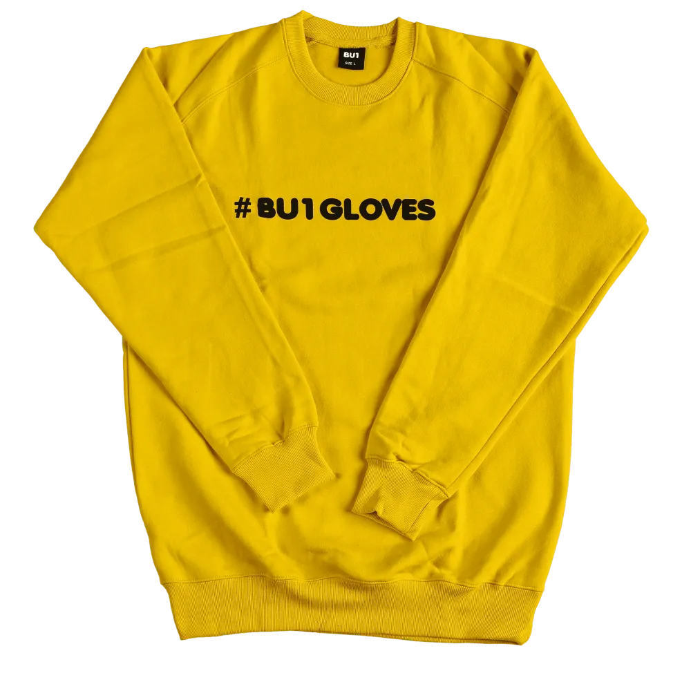 BU1 суитшърт жълт #BU1GLOVES