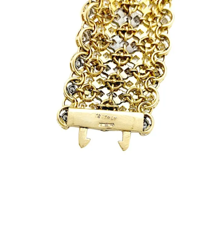 Гривна Buccellati, две златни и диаманти.